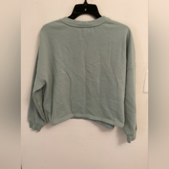 Mint Green Calvin Klein Crop Sweater_XXL - Picture 3 of 4